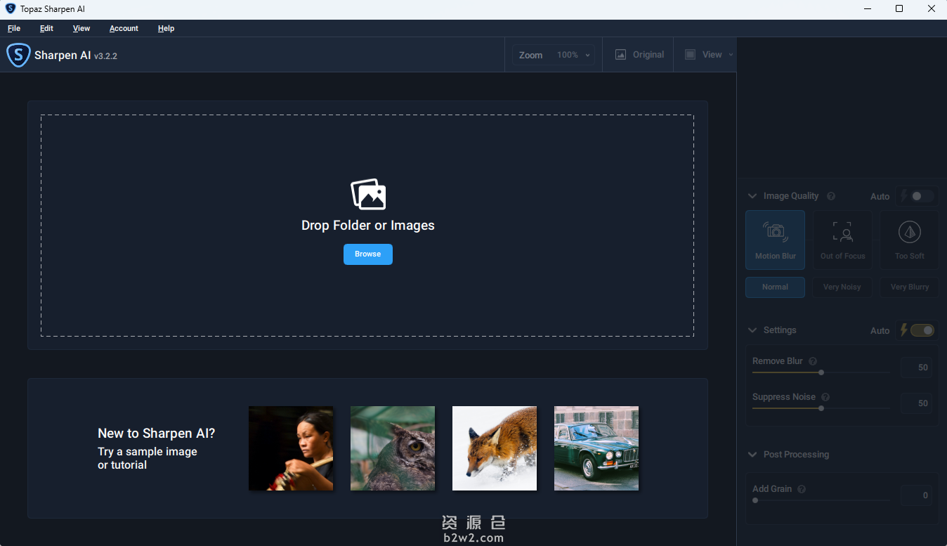 图片智能蜕化Topaz Sharpen AI v4.0.2破解版